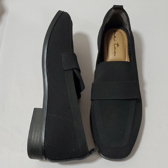 Me Too Black Women's Slip-On Loafers Size 6.5 - Picture 1 of 5